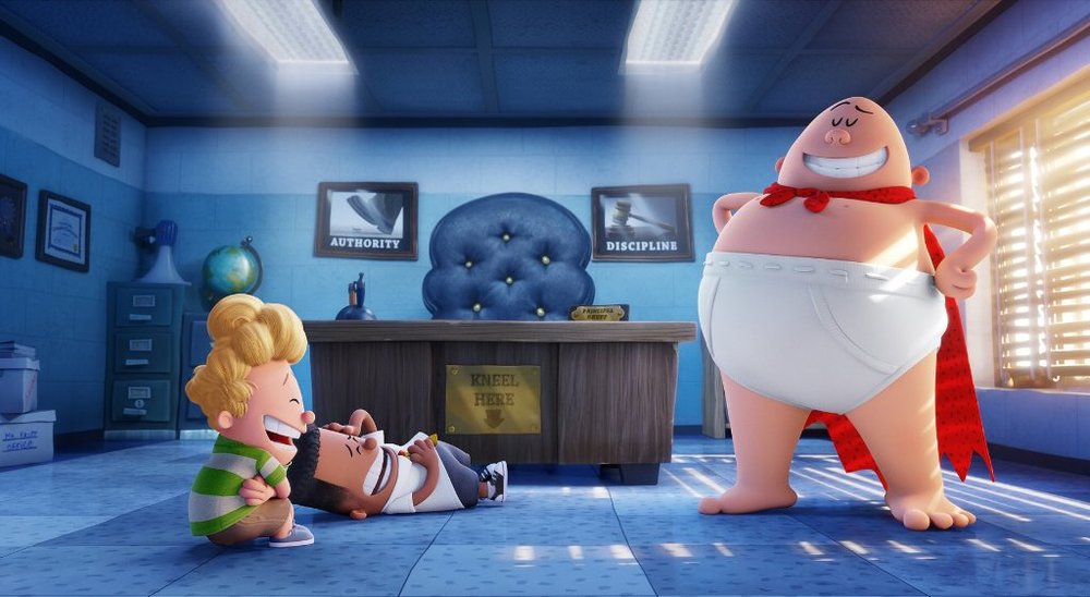 نمایی از «کاپیتان زیرشلواری: اولین فیلم حماسی»(Captain Underpants: The First Epic Movie)